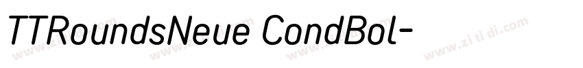 TTRoundsNeue CondBol字体转换